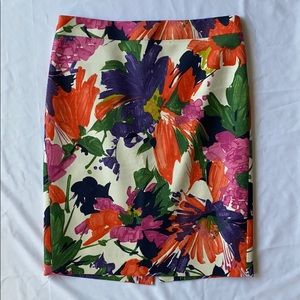 COPY - J Crew No 2 Pencil Skirt in bright floral